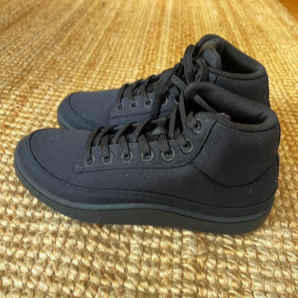 NEW Allbirds Women's Canvas Pacer Mids Shoes - Natural Black